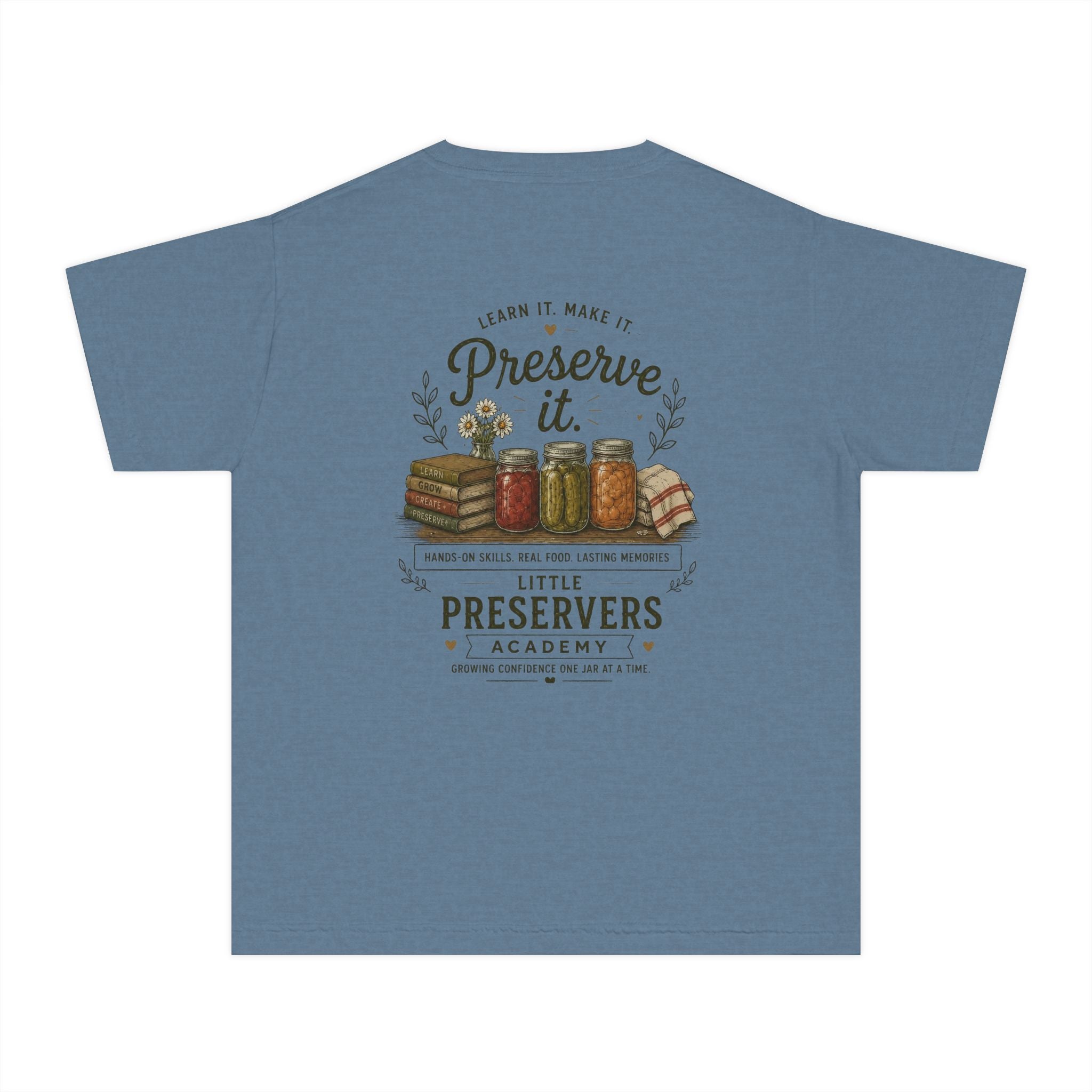 Youth Tee — "Preserve It" Little Preservers Academy Jam & Canning Design