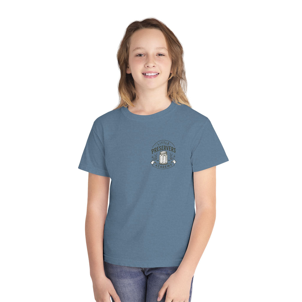 Youth Tee — "Preserve It" Little Preservers Academy Jam & Canning Design