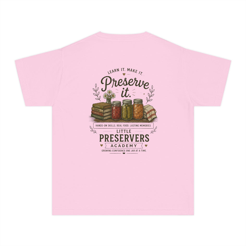 Youth Tee — "Preserve It" Little Preservers Academy Jam & Canning Design
