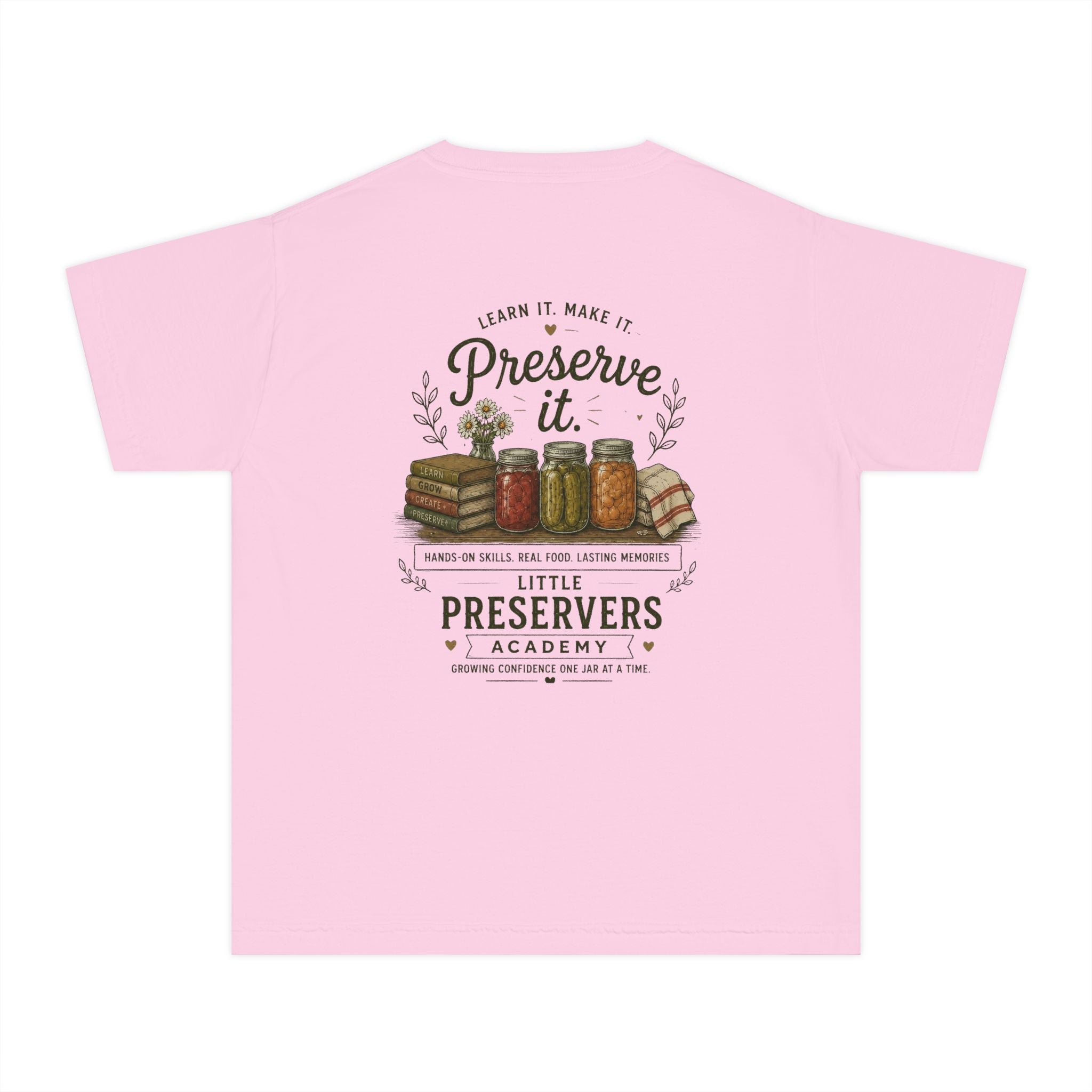 Youth Tee — "Preserve It" Little Preservers Academy Jam & Canning Design