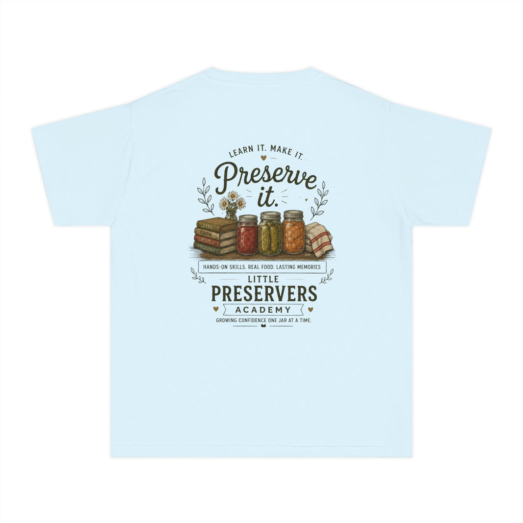 Youth Tee — "Preserve It" Little Preservers Academy Jam & Canning Design