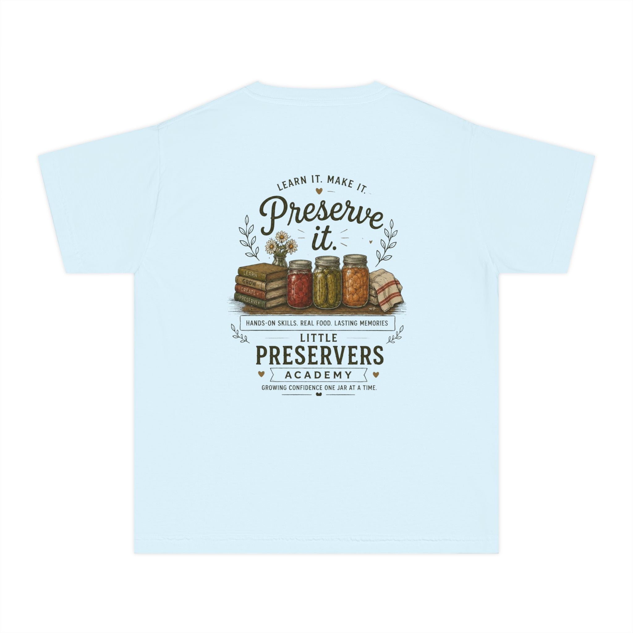 Youth Tee — "Preserve It" Little Preservers Academy Jam & Canning Design