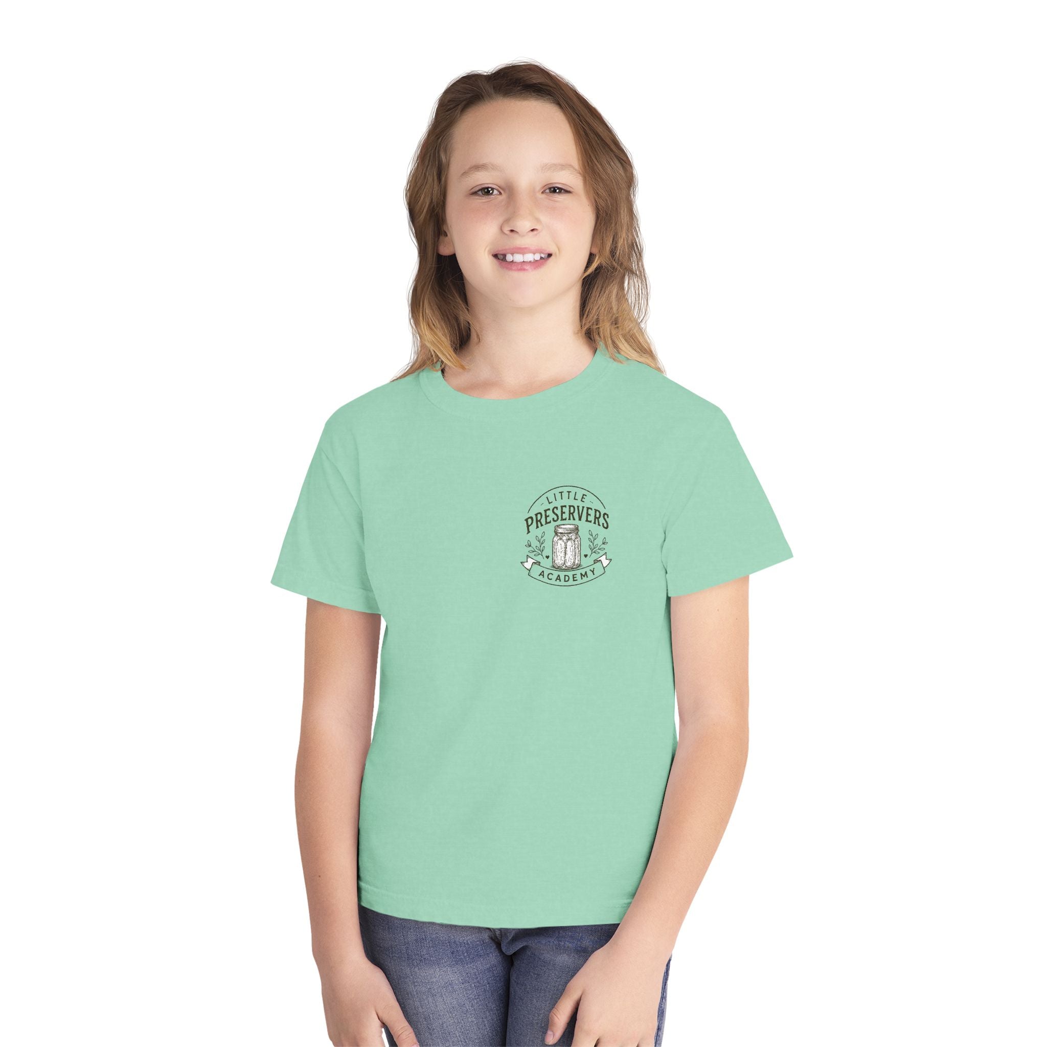 Youth Tee — "Preserve It" Little Preservers Academy Jam & Canning Design