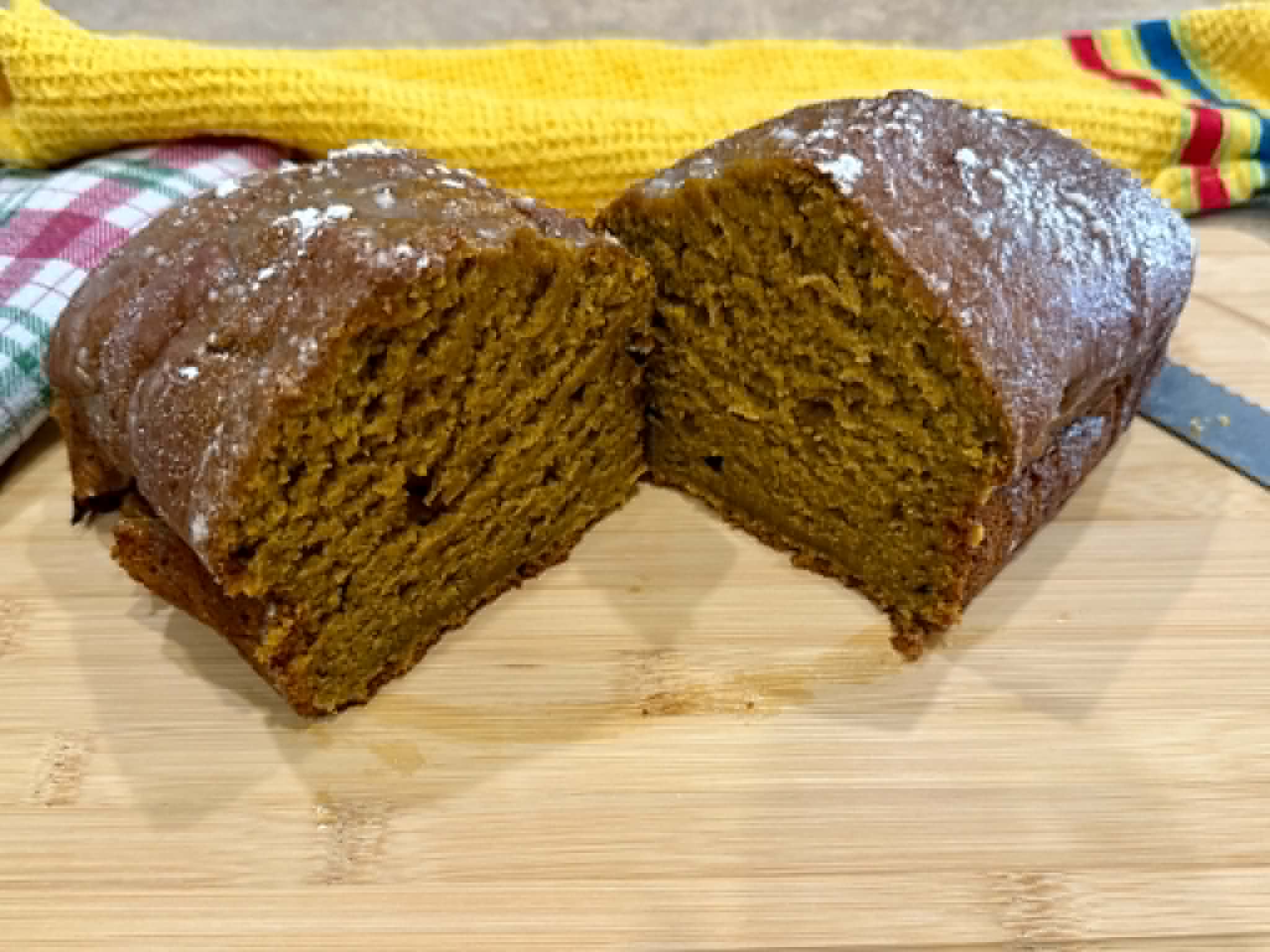 Glazed Sourdough Pumpkin Bread  - Full Loaf